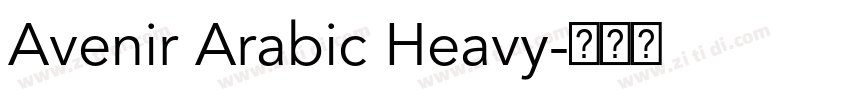 Avenir Arabic Heavy字体转换